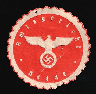 1933-1945 Heide District Court Third Reich Nazi Germany Mail Seal