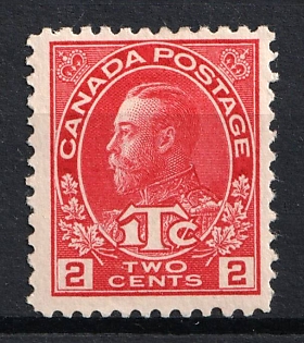 1916 2c Dominion of Canada, British Colonies, War Tax Stamp