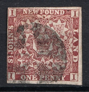 1857 1d Newfoundland, Canada, British Colonies