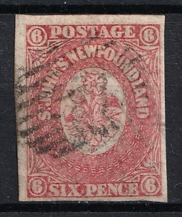 1862 6d Newfoundland, Canada, British Colonies