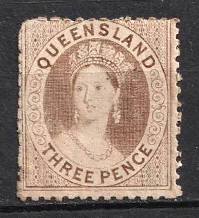 1867 3d Queensland, Australia, British Colonies
