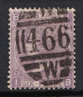 1868 6d Great Britain