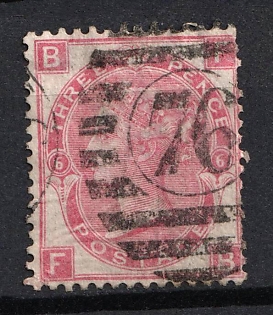 1870 3d Great Britain (Plate 6)