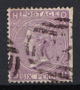 1870 6d Great Britain (Plate 9)