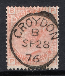 1876 4d Great Britain (Plate 15)