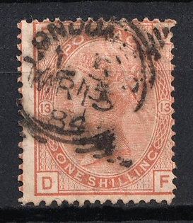 1881 1S Great Britain (Plate 13)