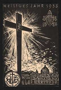 1933 'Holy Year 1933' Nazi Propaganda Postcard