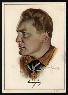 1933-1945 'Hermann Goring' Hermann Goering Nazi Propaganda Postcard