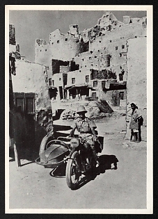 1933-1945 'Postcard No. 6 from the Series 'The German Army on All Fronts' about the Letter from Knight's Cross Recipient Captain Jakob' Nazi Propaganda Postcard