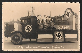 1933-1945 'National Labor Day' Nazi Propaganda Postcard