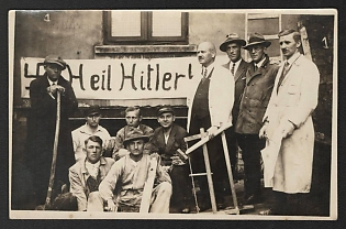 1933-1945 'Heil Hitler' Nazi Propaganda Postcard