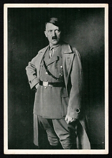1938 'Our Fuhrer' Adolf Hitler Nazi Propaganda Postcard