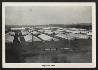 1938 'NSKK Camp' Nuremberg Rallies Reich Party Day (Reichsparteitag) Nazi Propaganda Postcard