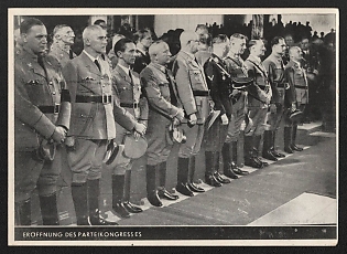 1933-1945 'Opening of the Party Congress' Nuremberg Rallies Reich Party Day (Reichsparteitag) Nazi Propaganda Postcard