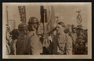 1933-1945 'The Fuhrer and the Military' Nuremberg Rallies Reich Party Day (Reichsparteitag) Nazi Propaganda Postcard