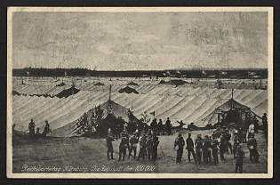 1933-1945 'Reich Party Rally in Nuremberg. The Tent City of the 100,000' Nuremberg Rallies Reich Party Day (Reichsparteitag) Nazi Propaganda Postcard