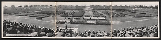 1933-1945 'Wehrmacht Parade on the Zeppelin Meadow' Nuremberg Rallies Reich Party Day (Reichsparteitag) Nazi Propaganda Postcard