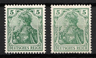 1905 5pf German Empire, Germany (Signed)