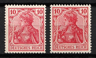 1905-11 10pf German Empire, Germany (Signed)