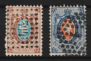 1858 Russian Empire, Russia, Perforation 12.25x12.5 (Dotted Numeral Cancellation)