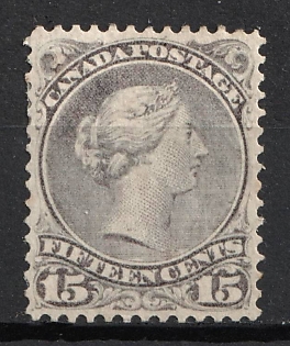 1868 15c Dominion of Canada, British Colonies (Dull Violet Gray)