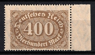 1922 400m Weimar Republic, Germany (Signed, Margin)