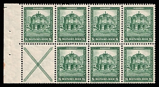 1931 Weimar Republic, Germany, Se-tenant, Zusammendrucke, Block