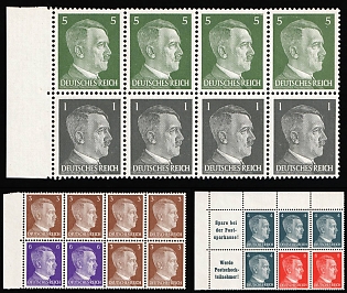 1941 Third Reich, Germany, Se-tenants, Zusammendrucke, Blocks