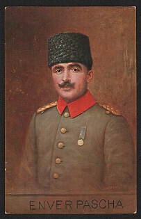 XIX-XX ct 'Enver Pascha' Illustrated Postcard