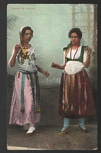 XIX-XX ct 'Belly Dance' Illustrated Postcard