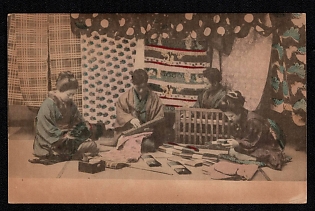 XIX-XX ct 'Japanese Women' Illustrated Postcard