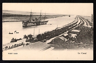 XIX-XX ct 'Port Said the Canal' Illustrated Postcard