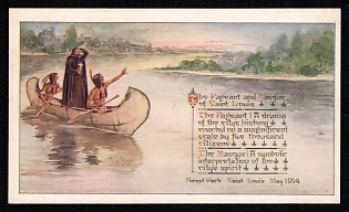 XIX-XX ct 'Pageant and Masgoe of Saint Louis' Illustrated Postcard