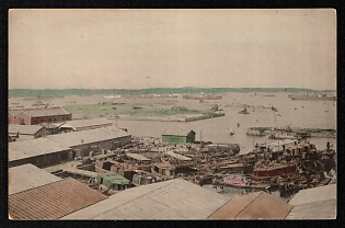 XIX-XX ct 'Japanese City' Illustrated Postcard