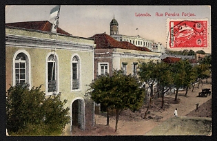 XIX-XX ct 'Loanda Rua Pereira Forja' Illustrated Postcard