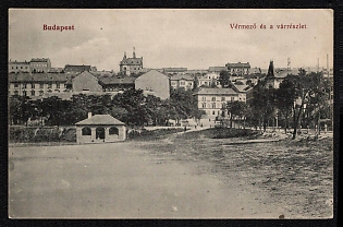 XIX-XX ct 'Budapest Vermeso - Waterfall' Illustrated Postcard