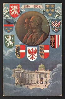 1914-1918 Austria '1848–1908' World War I Propaganda Postcard