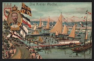 1907 Germany 'The Kiel Week' Propaganda Postcard