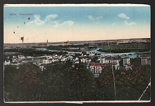 1916 Germany 'Metz. Total View' World War I Propaganda Postcard