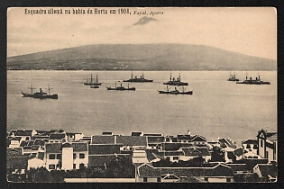 1908 Portugal 'Allema's squadron in Bahia da Orta in 1908' World War I Propaganda Postcard