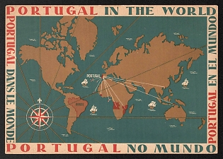 1914-1918 Portugal 'Portugal in the World' World War I Propaganda Postcard