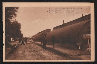 1939-1945 Italy Fascist 'Taranto (Cimino) the English Encampment' World War II Propaganda Postcard