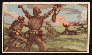 1939-1945 Belgium 'Contact During the Day of June 6, a 2nd Combat Unit Landed in Utah and Managed to Successfully Contact Airborne Division 101' World War II Propaganda Postcard