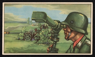 1939-1945 Belgium 'German Artillery in Combat the 88 of the German D.c.a. Break Up the Assaults of the Allied Armored Vehicles' World War II Propaganda Postcard