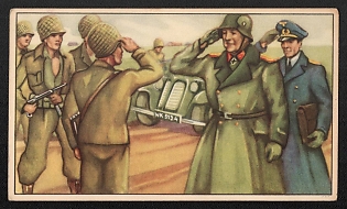 1939-1945 Belgium 'End of Cherburg' World War II Propaganda Postcard