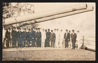 1939-1945 Cuba 'U.S.S. Vermont' World War II Propaganda Postcard