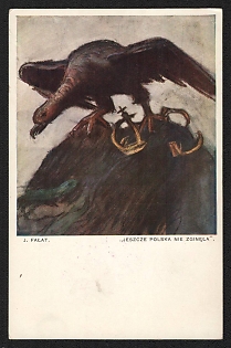 Poland 'Poland Has Not Perished Yet' World War Propaganda Postcard