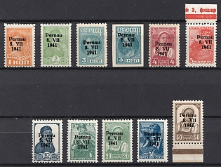 1941 Parnu (Pernau), German Occupation of Estonia, Germany (Full Set)