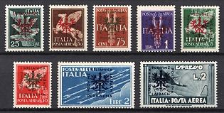 1944 Ljubljana, German Occupation, Germany, Airmail (Full Set, Signed)