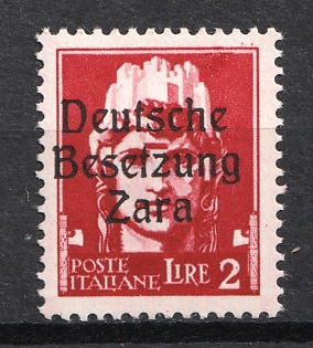 1943 2l Zadar, German Occupation, Germany (Signed)